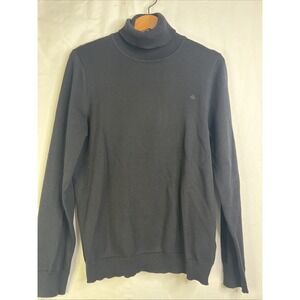 Lauren Ralph‎ Lauren Turtleneck Sweater Size Large Chunky Knit Cotton Classic